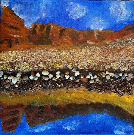 South American Lakeshore 1 by artist Rosalinda Peña